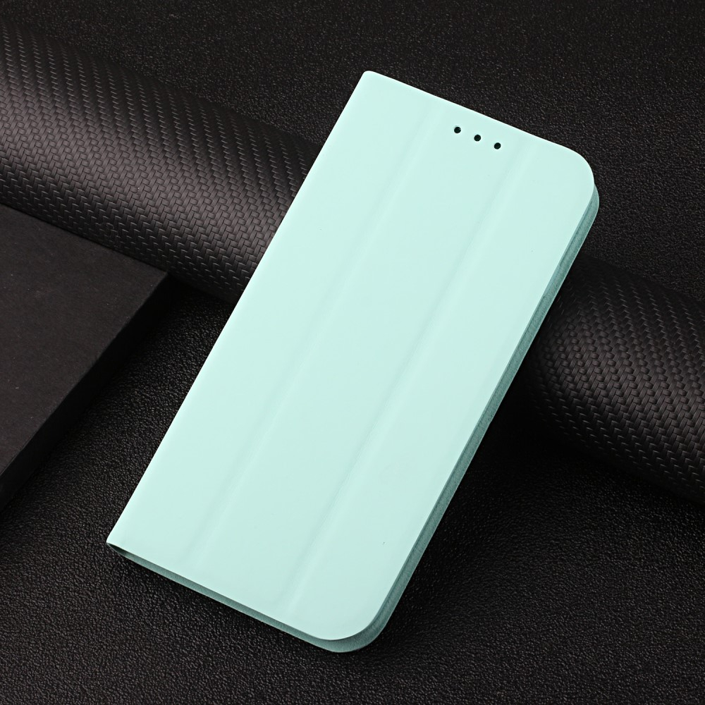 iPhone 13 Pro Leder Tasche Flip Wallet Cover - Türkis