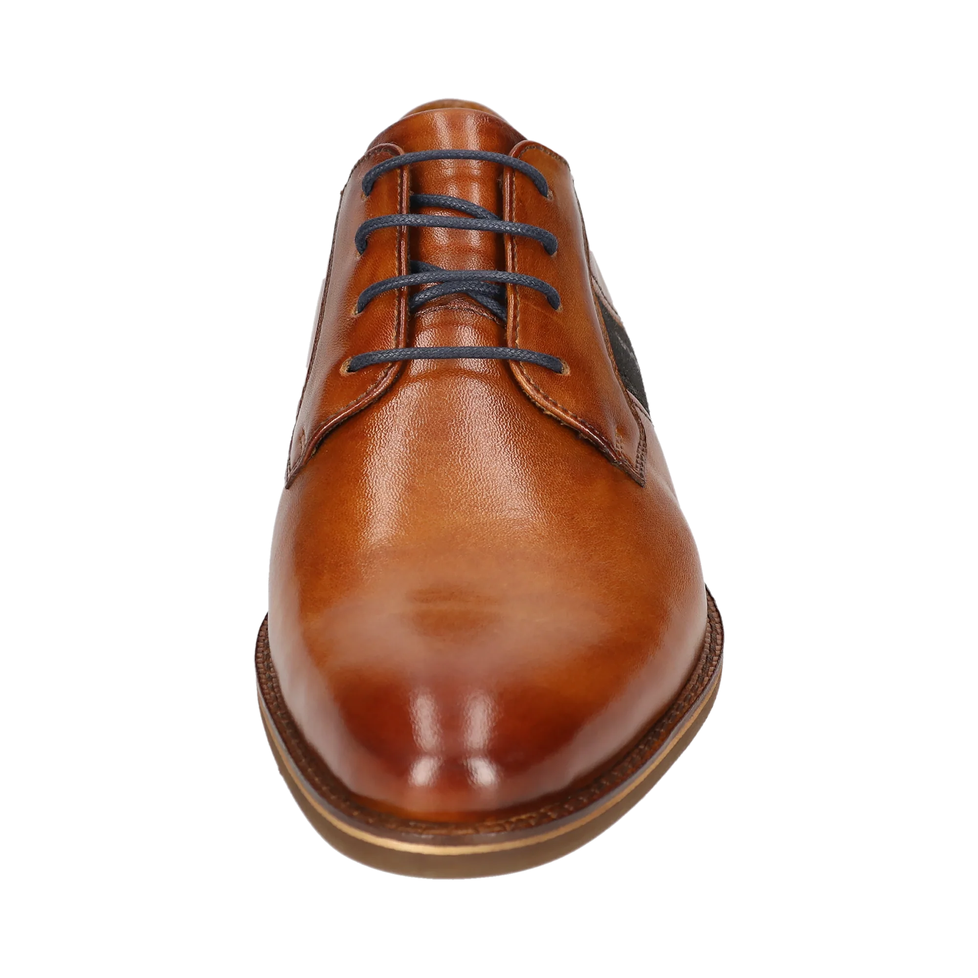 Leder Business Schnürer cognac
