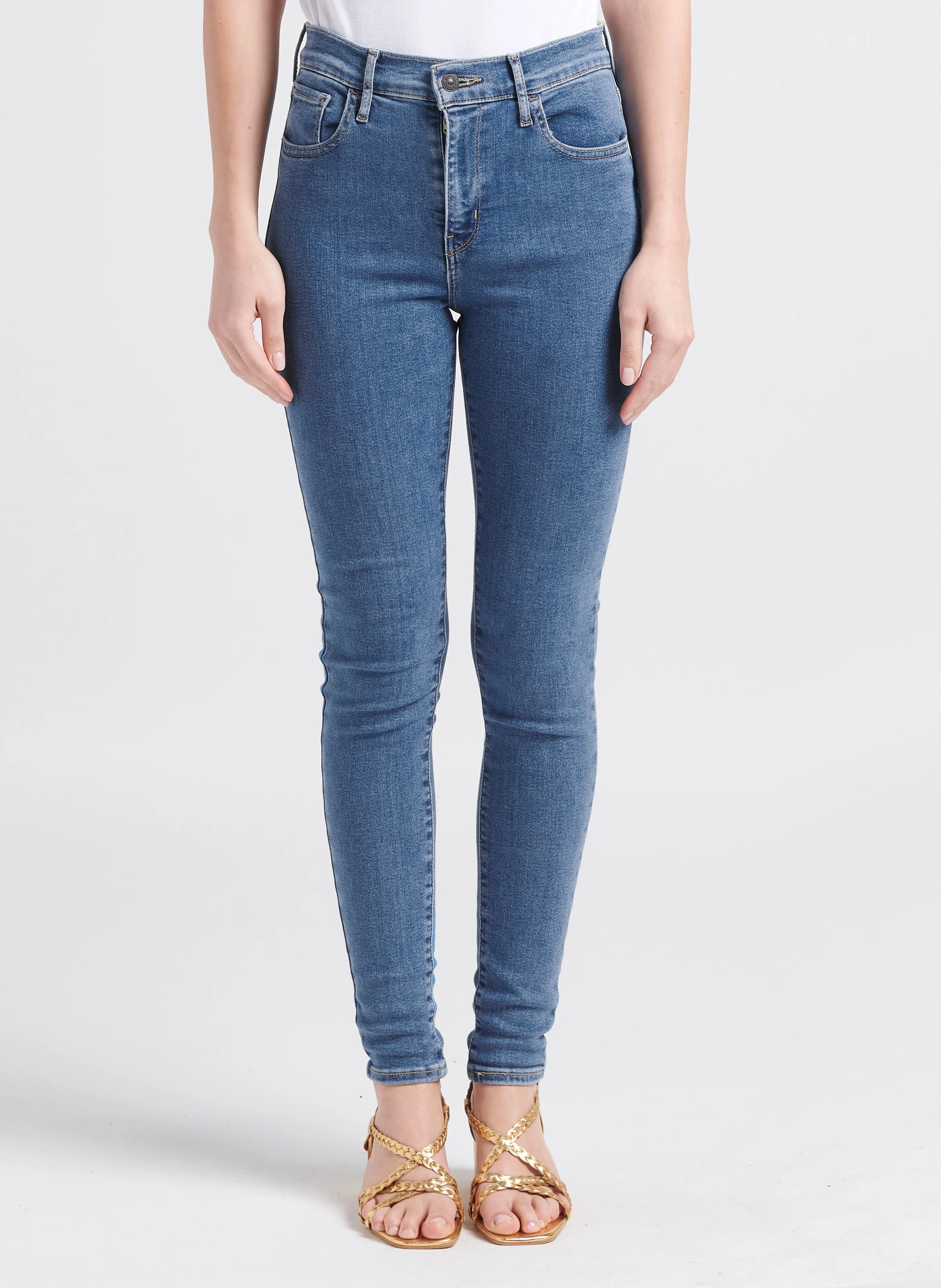 720 HIRISE SUPER SKINNY - Jean skinny taille haute en coton mélangé | Jean brut