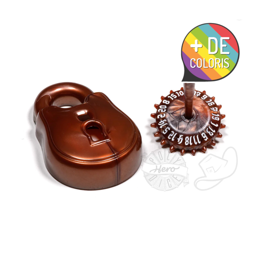 Dé 20 Faces Polyhero Dice Lock and Pick