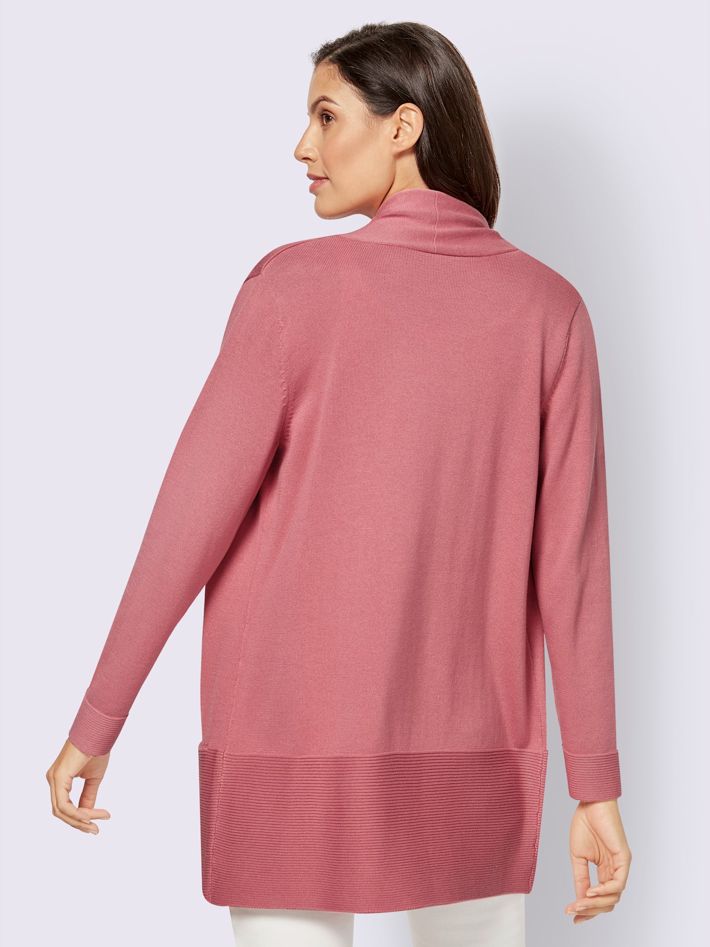 Veste longue en tricot 100% coton pima