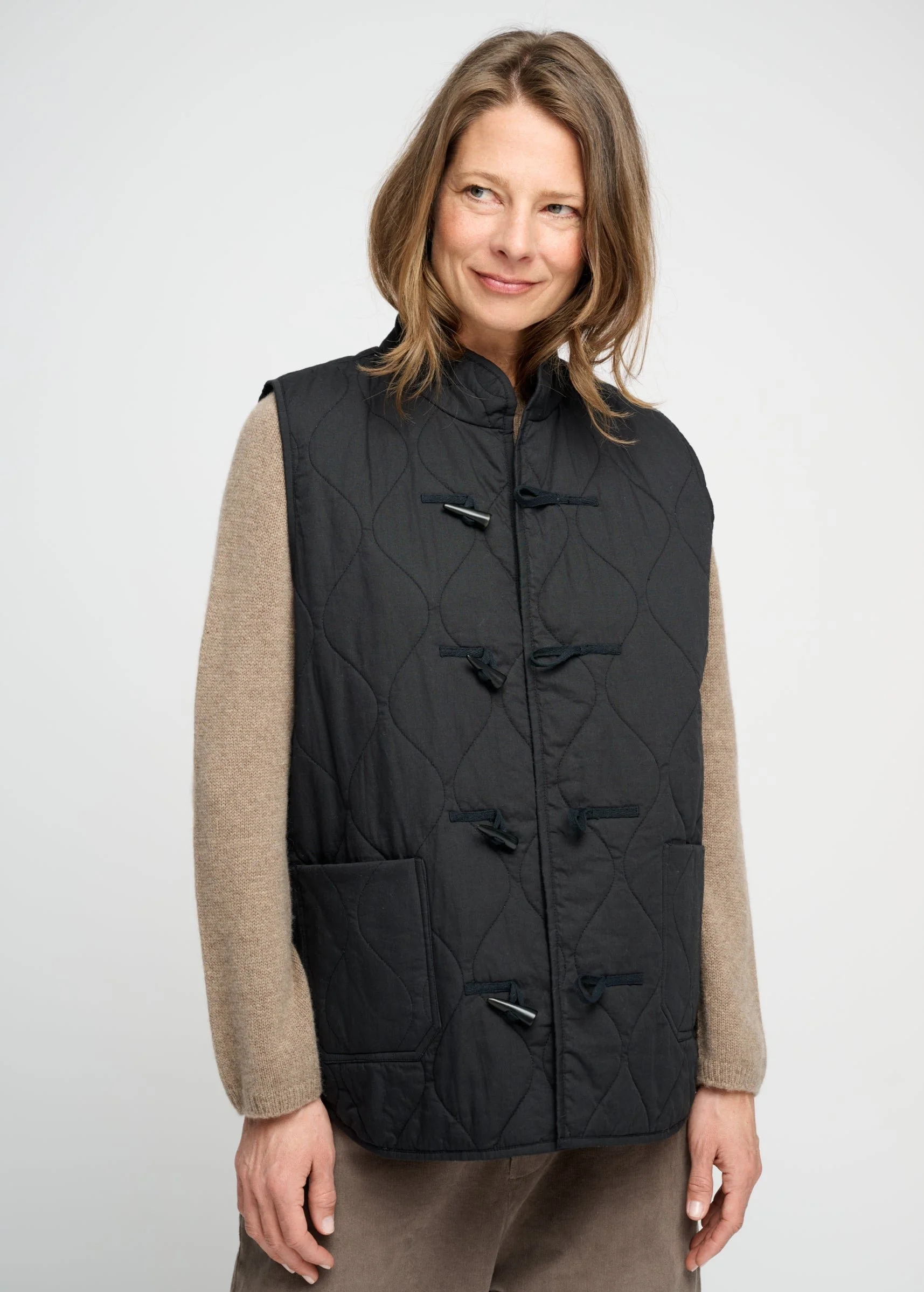 Moshi Moshi Mind  Meadow Quiltet vest - Moonless Night