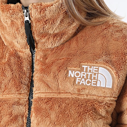 Doudoune Fourrure Femme Versa Velours Nuptse A84F9 Camel