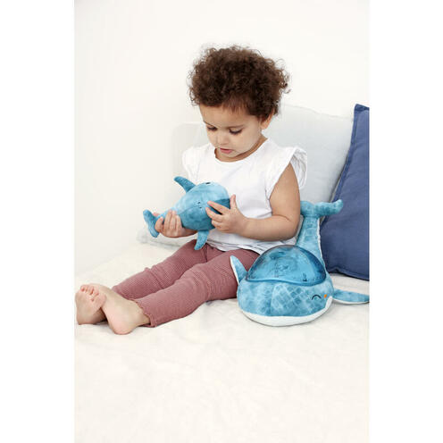 Peluche veilleuse Tranquil Whale™ Family Bleu - CLOUD B