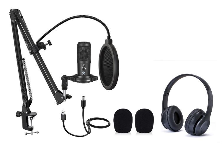 MyStudio Podcast Kit inkl. Mikrofon und Kopfhörer
