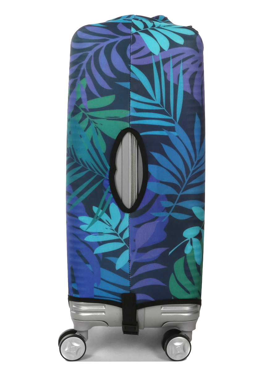 Housse de valise Periea Green and Blue Palm Leaves M
