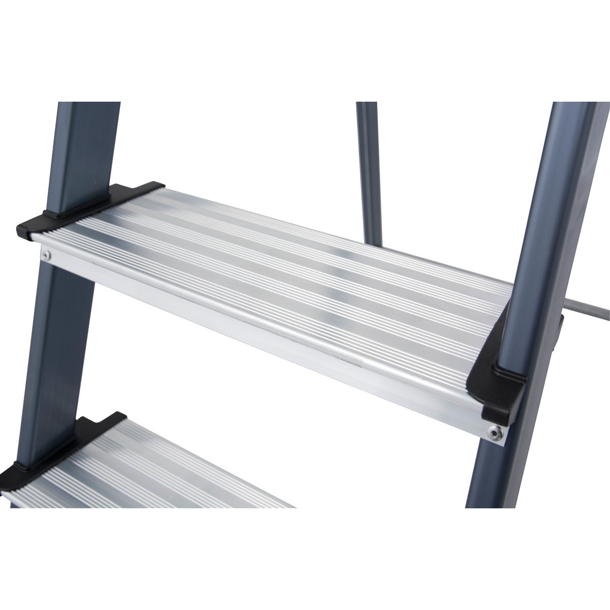 Krause Securo trapladder, geanodiseerd, 4 treden
