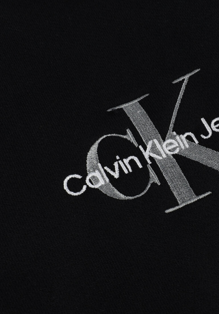 CALVIN KLEIN zwarte calvin klein sweater monogram logo hoodie