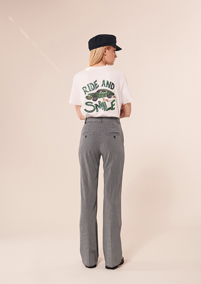 Pantalon Premierbleu nuit à rayures