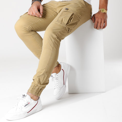 Pantalon Cargo Slim Jerry Beige