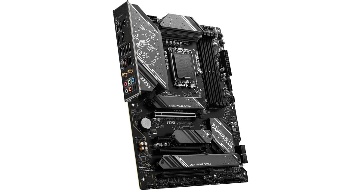 MSIZ790 GAMING PLUS WIFI socket 1700 moederbord  (Grijs/zwart, RAID, 2.5 Gb-LAN, WLAN, BT, Sound, ATX)