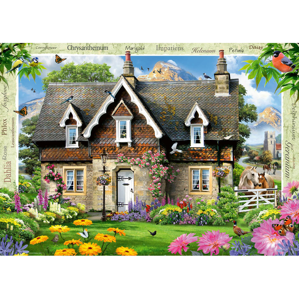 Ravensburger puzzel Hillside Cottage - 1000 stukjes