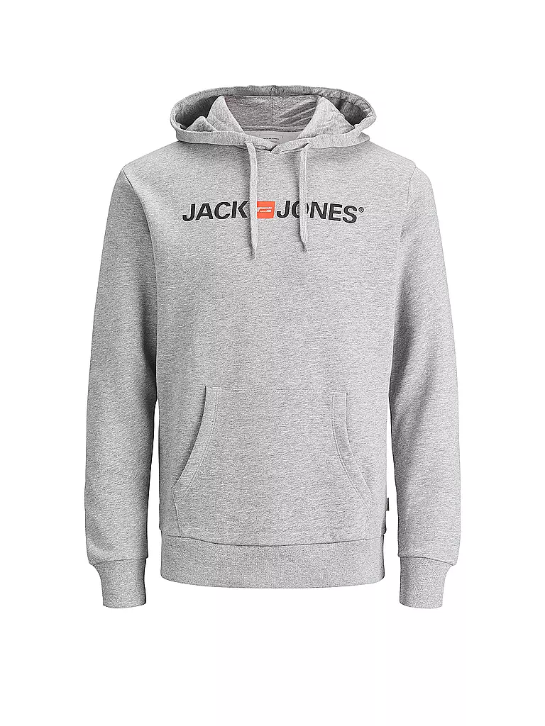 JACK & JONES Sweater-Hoodie grau