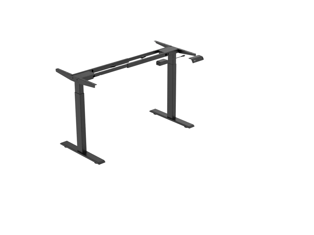 Bureau debout réglable en hauteur pour bureau à domicile, deux moteurs, bureau d'ordinateur debout électrique 58x180cm avec 4 préférences de mémoire