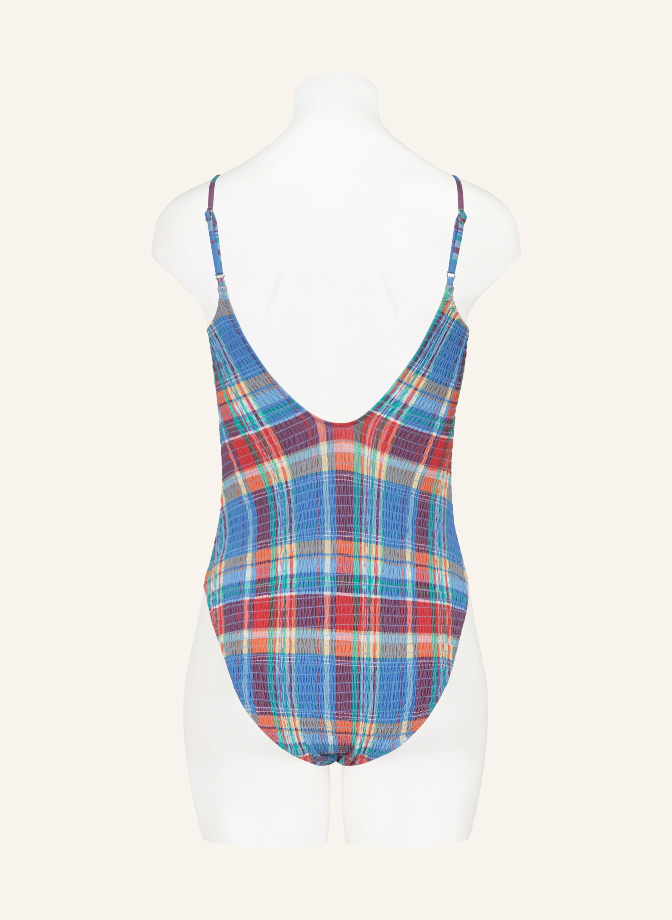 POLO RALPH LAUREN Badeanzug SMOCKED MADRAS