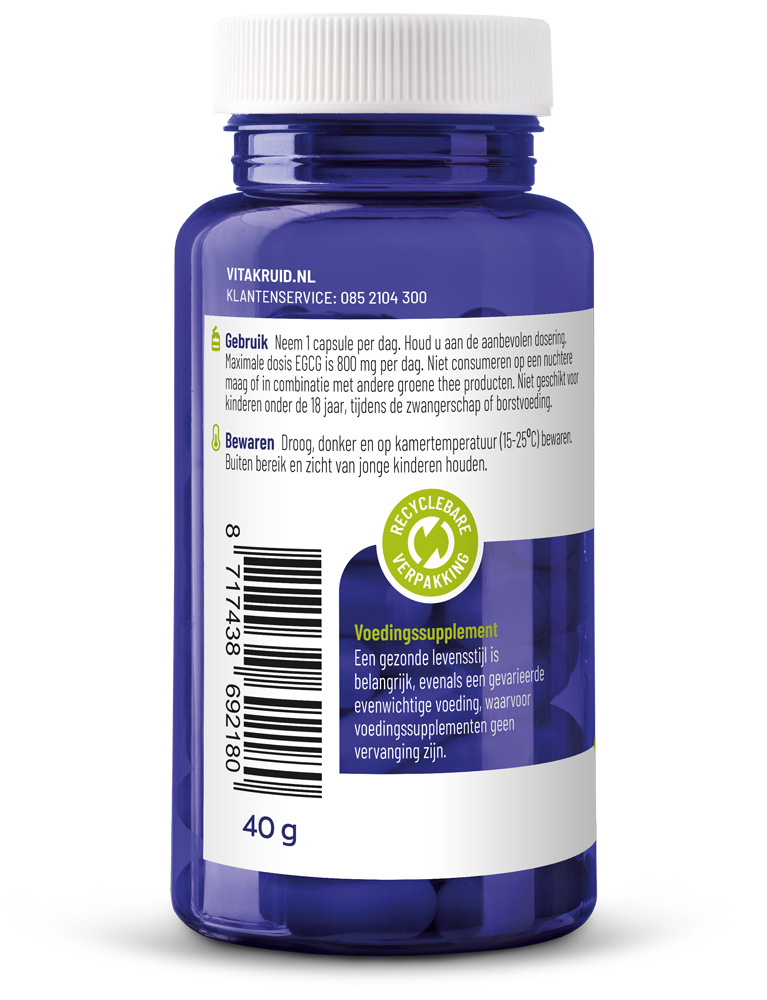 Vitakruid Saffraan 28 Mg (Affron®) & L-Theanine Groene Thee (90 vega capsules)