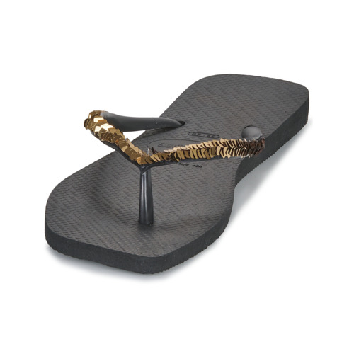 Havaianas - SLIM SQUARE MAGIC SEQUIN - Noir / Doré
