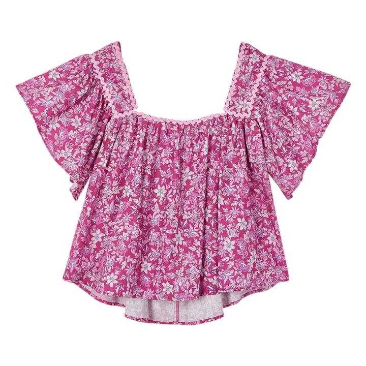 Sophie + Lucie Blouse Fleurie | Rose