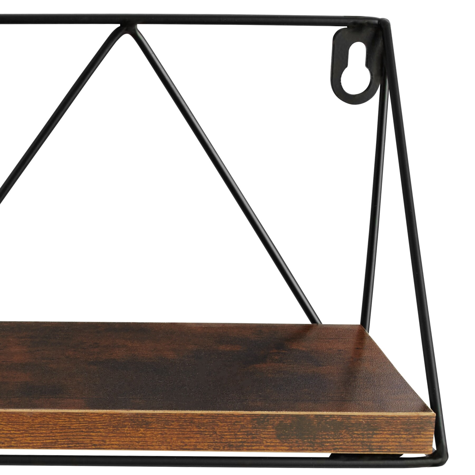 tectake® 2er Set Wandregal, Industrial Style, Belastbarkeit je Regal 15 kg, Tiefe 13 cm