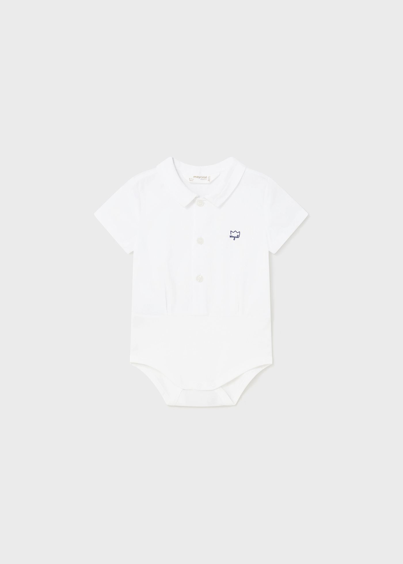 Camisa Oxford e body para recém-nascido