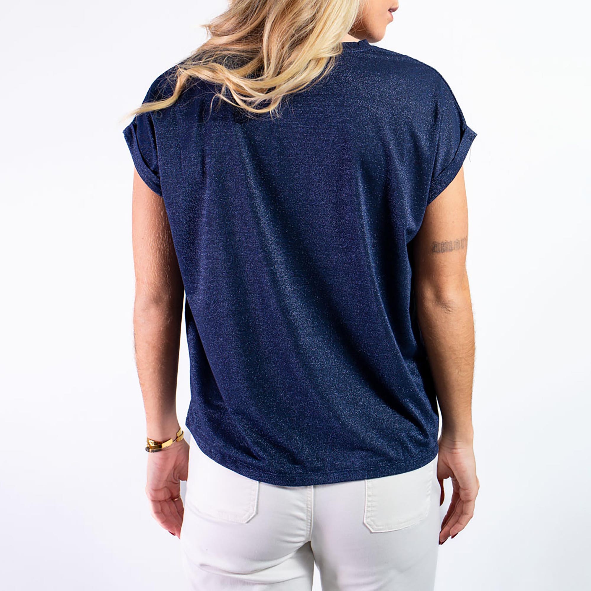 T-shirt Femme bleu marine