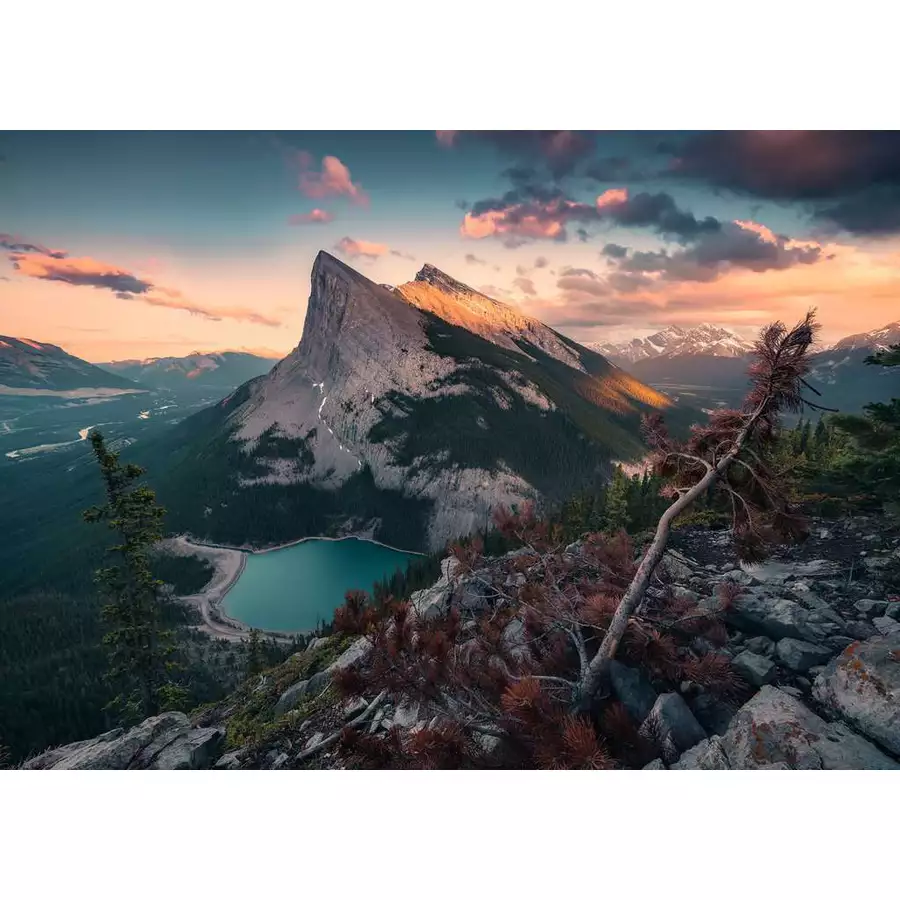 Ravensburger Abends in den Rocky Mountains bunt