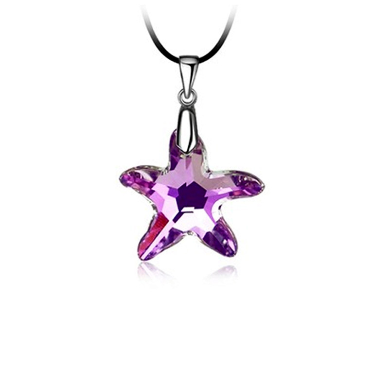 Pendentif Etoile orné de Cristal Rose de Swarovski