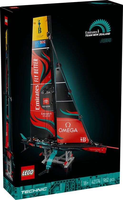 LEGO Emirates Team New Zealand AC75 jacht Decoratie Bouwpakket voor Volwassenen 42174 Technic