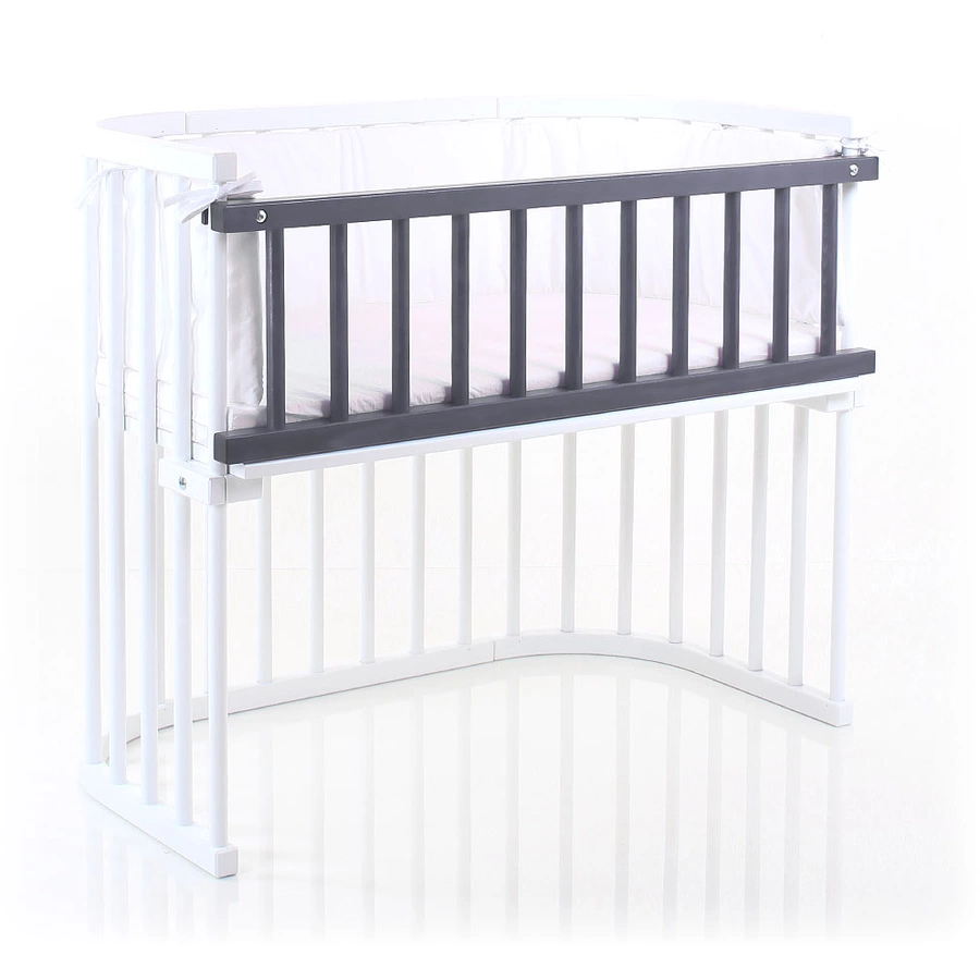 babybay Verschlussgitter Maxi  Boxspring schiefergrau