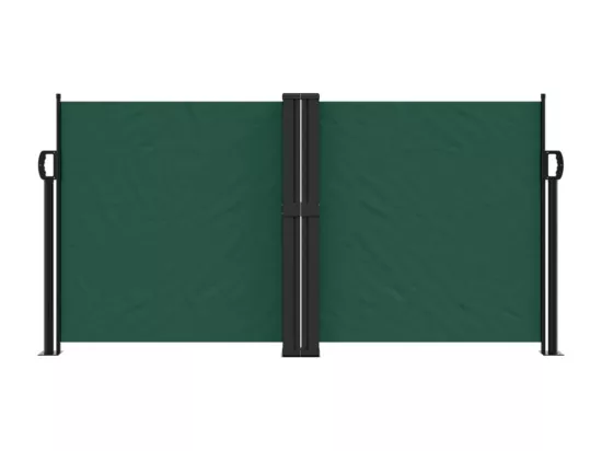 Auvent latéral rétractable vert foncé 120x600 cm