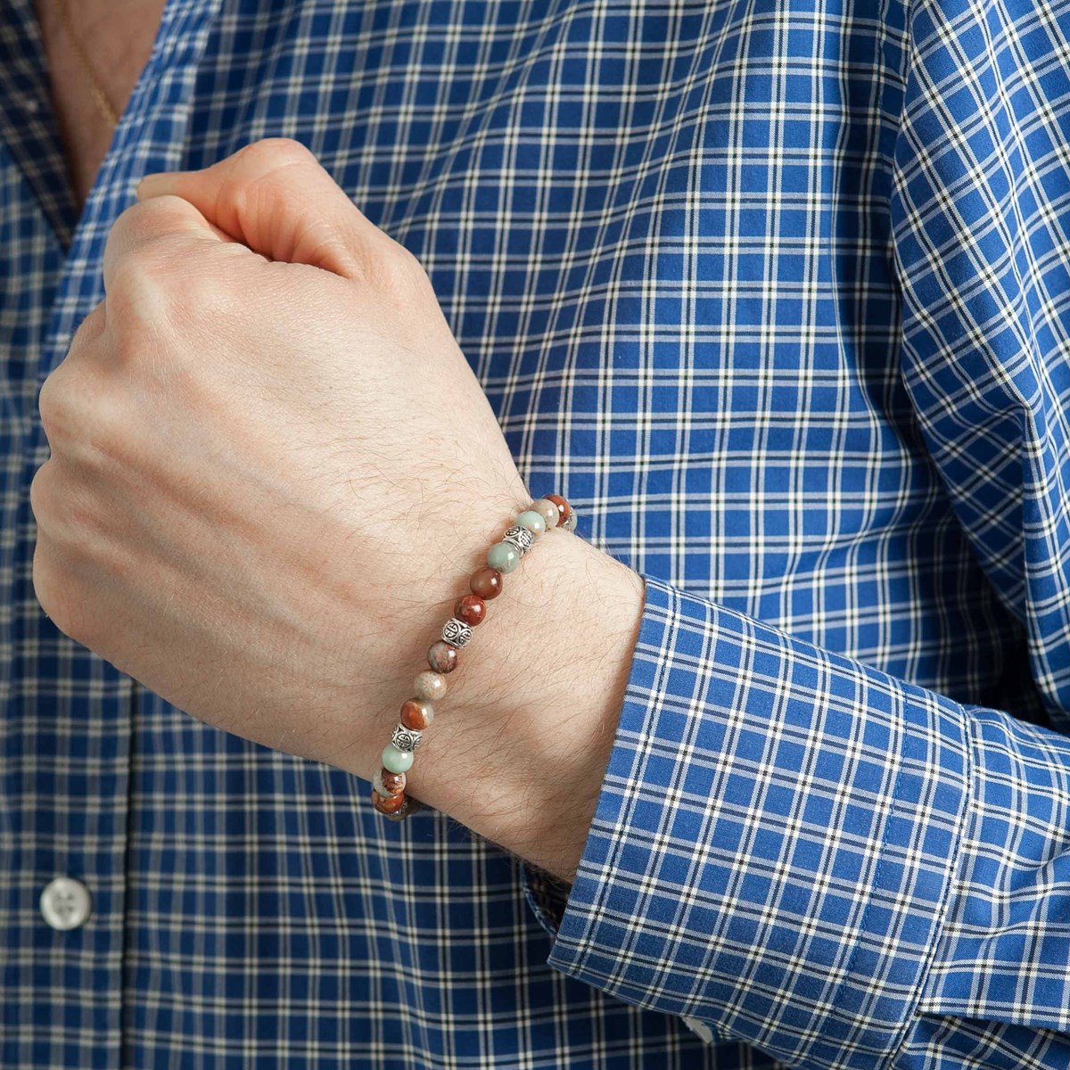 Bracelet homme pierre naturelle de sousan - Lauren Steven