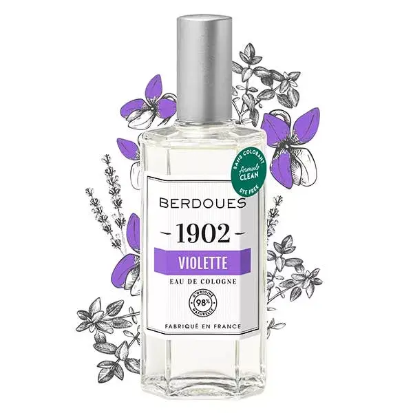 Berdoues 1902 Violet Eau de Colônia 98% Natural 125ml