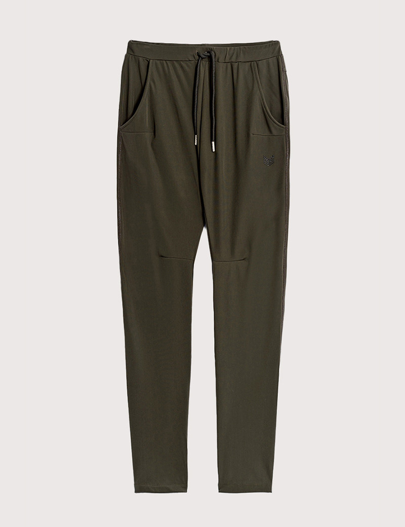 HBT BASICS ESSENTIELS | CRUZ PANTALON FEMME CARROT KAKI ANTHRACITE