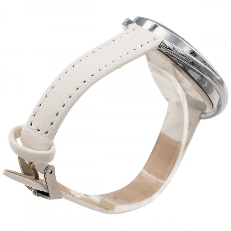 Montre Femme CHTIME bracelet Cuir Blanc