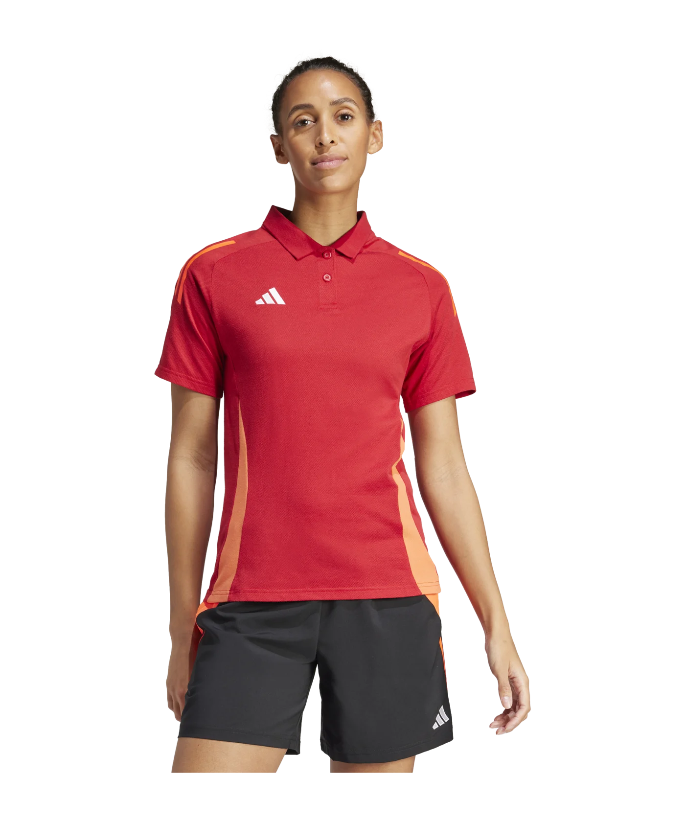 adidas Tiro 24 Competition Poloshirt Damen Rot