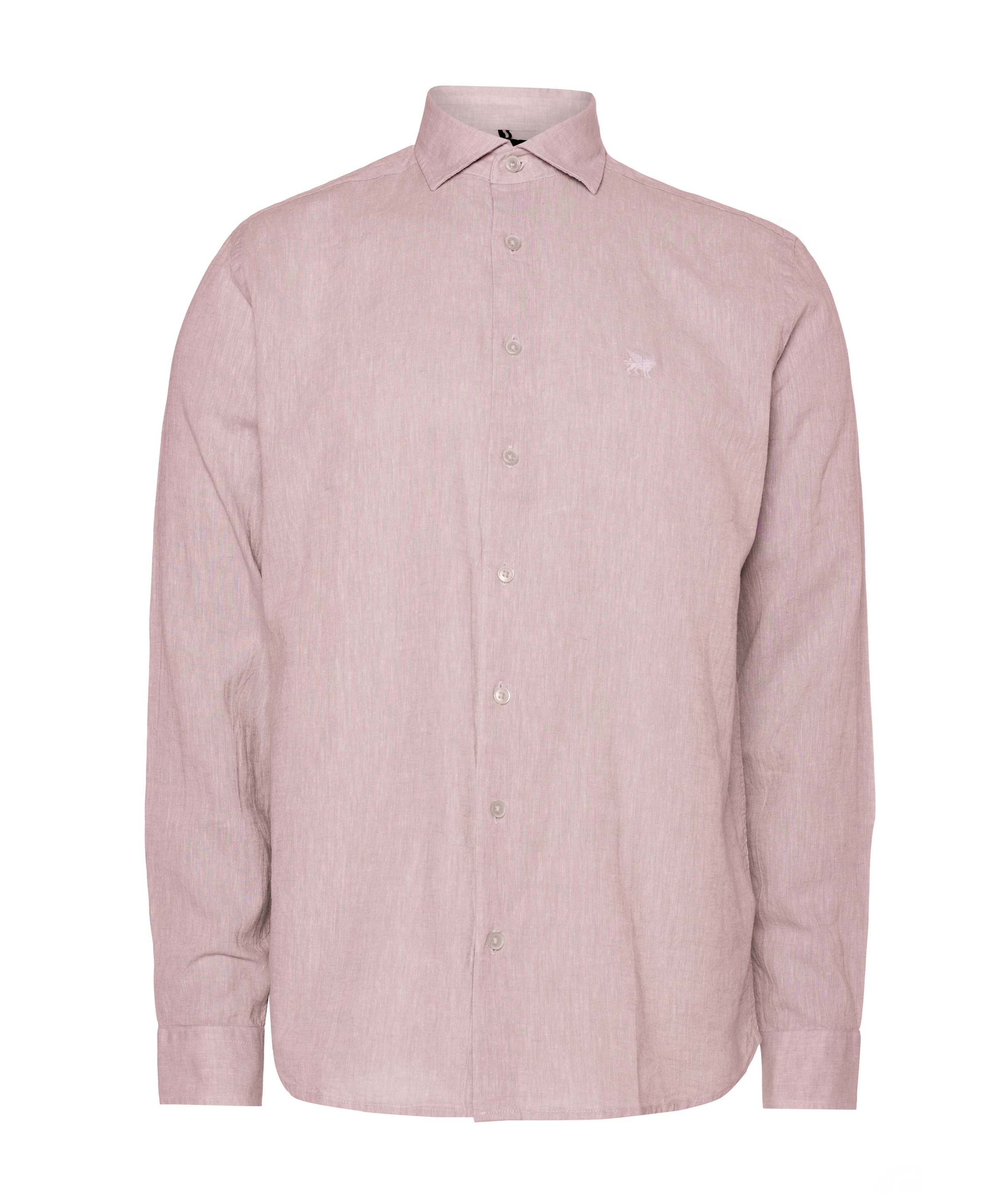 Vanguard Heren overhemd lange mouw bordeaux