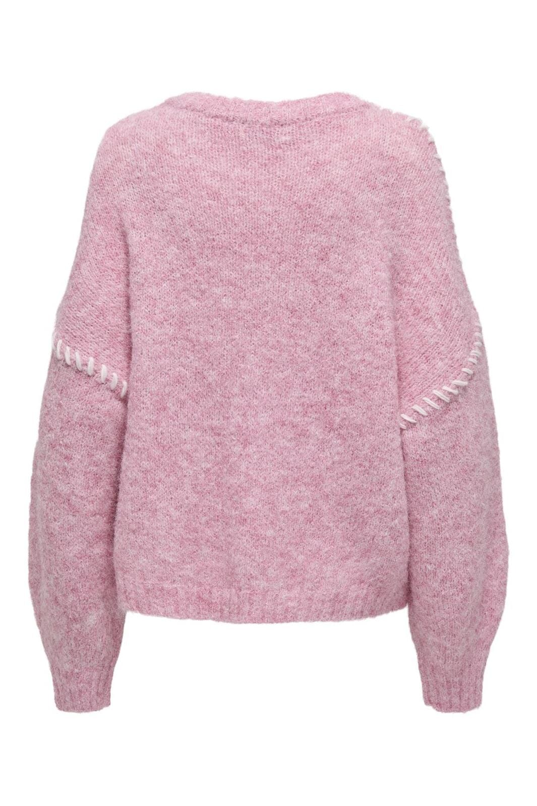 JDY Jdyzoey Life L/S On Stitch Pull Knt 15336758 4743312 lilac sachet w birch stitch