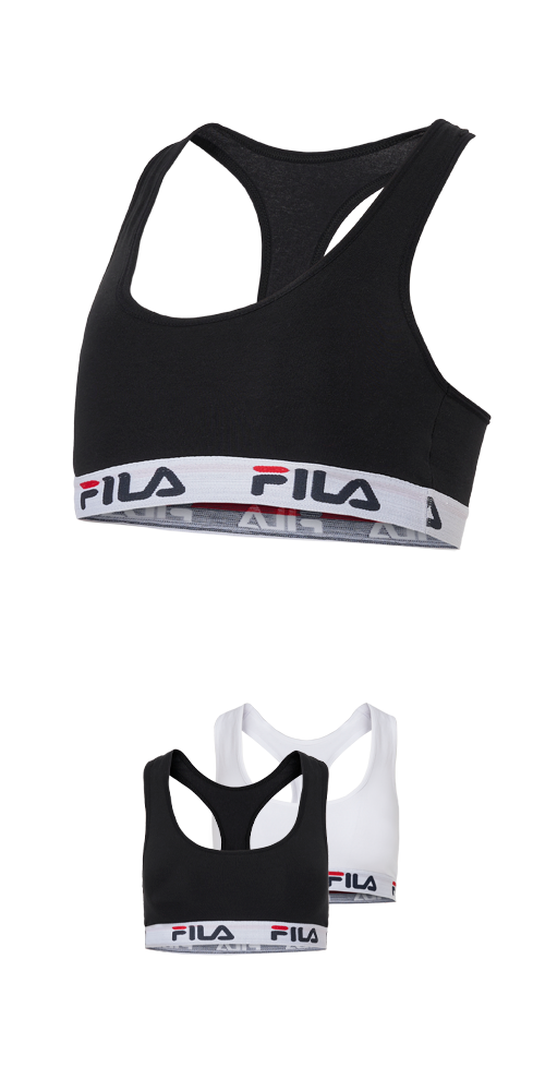 Fila Sport-BH »JUNIOR GIRL BRA« 2er Pack,  nahtlos, Racerback-Rücken, Unterbrustband mit Logoschriftzug