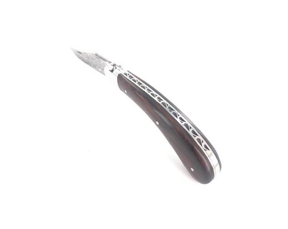 Capuchadou 12 cm Damas Bois de Fer Couteau de Poche - Capouchadou par Fontenille Pataud