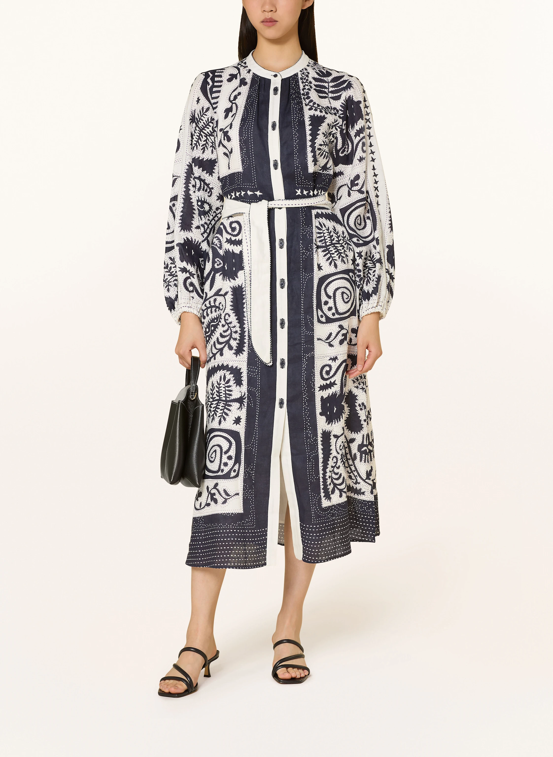 IVI collection Hemdblusenkleid aus Leinen