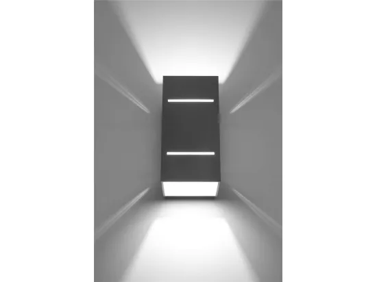 Sollux BLOCCO Plafonnier à 1 lumière, gris, G9