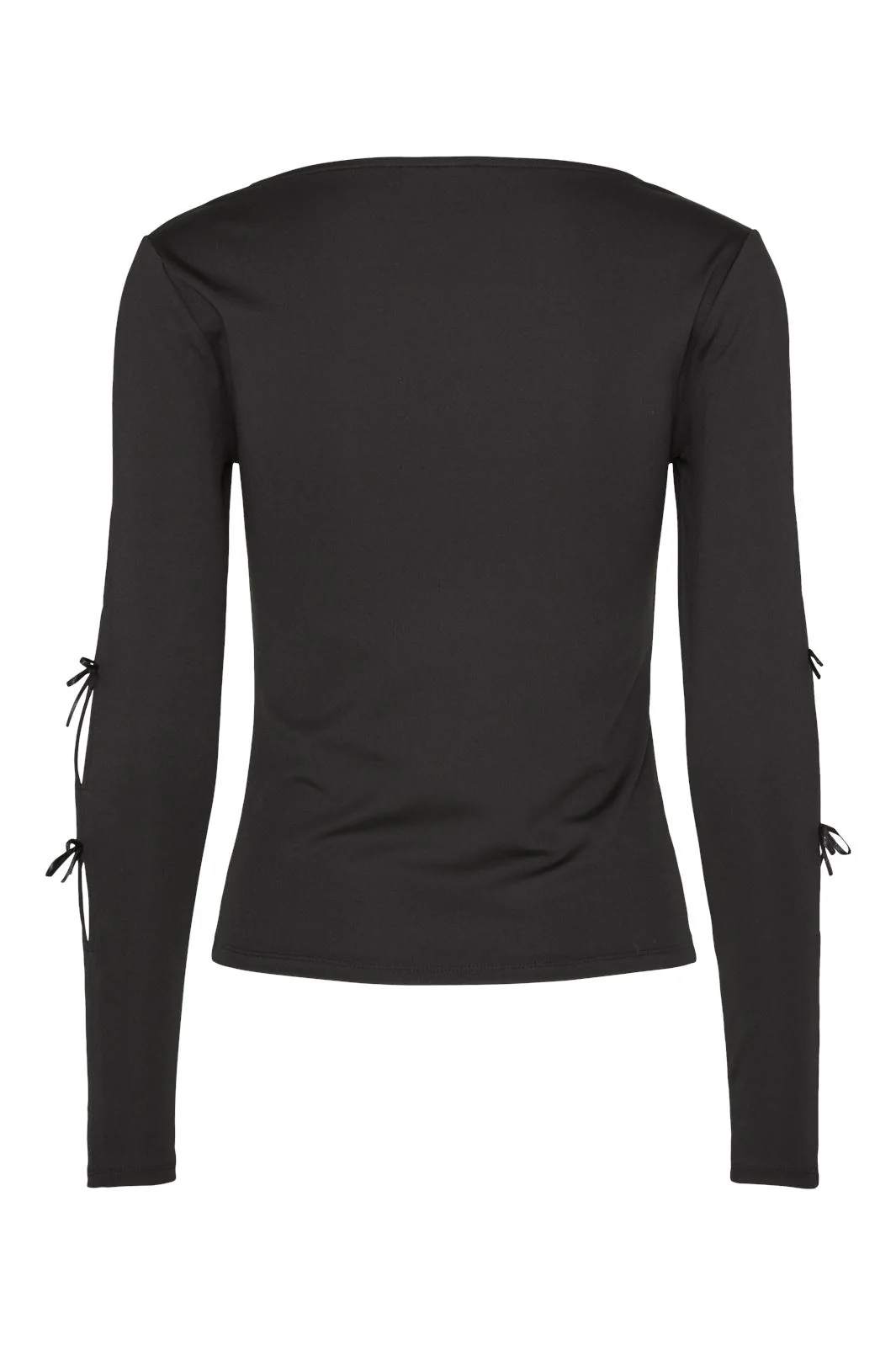 Pieces Pcselina Ls O-Neck Bow Top 4705681 black