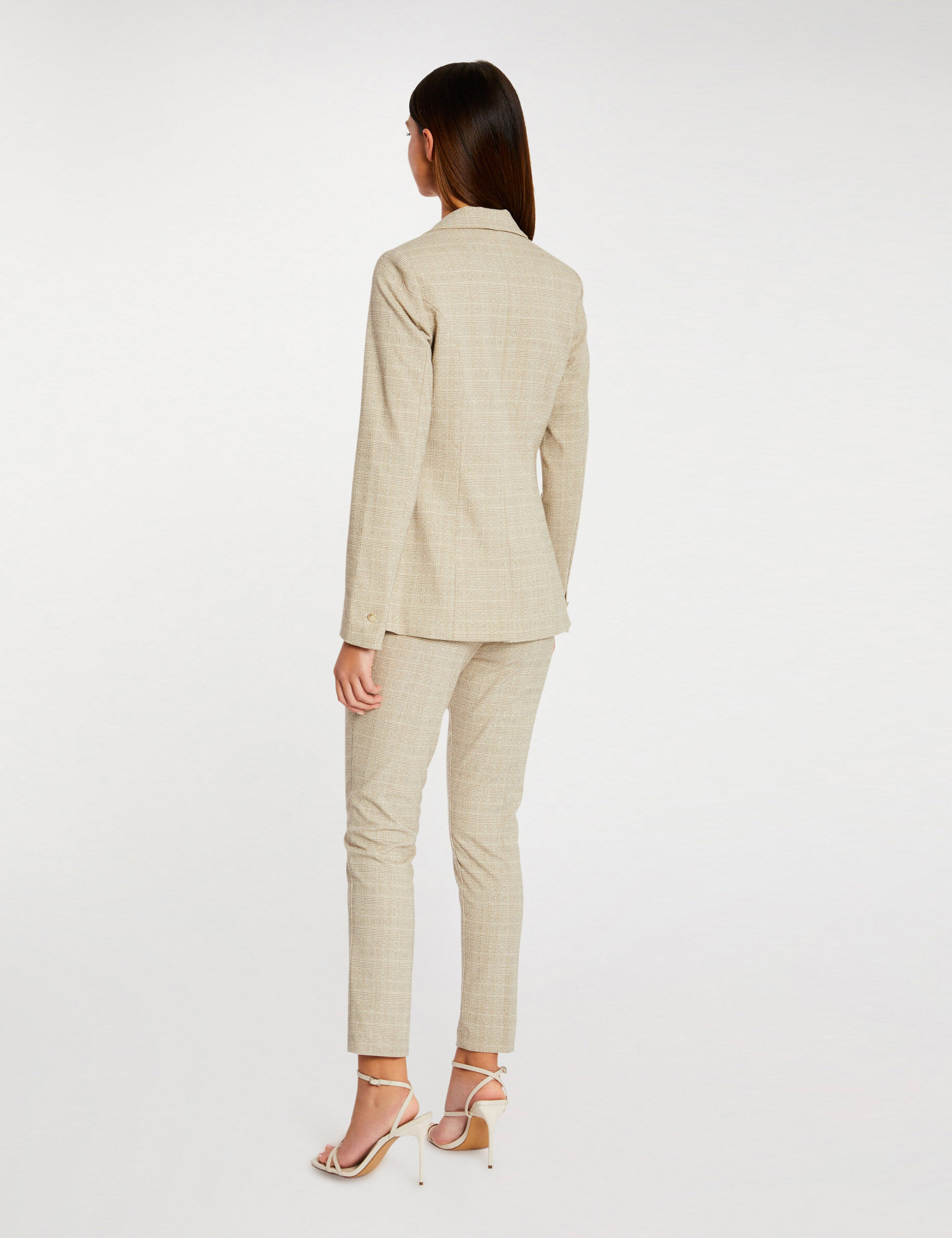 Veste city droite beige femme - beige