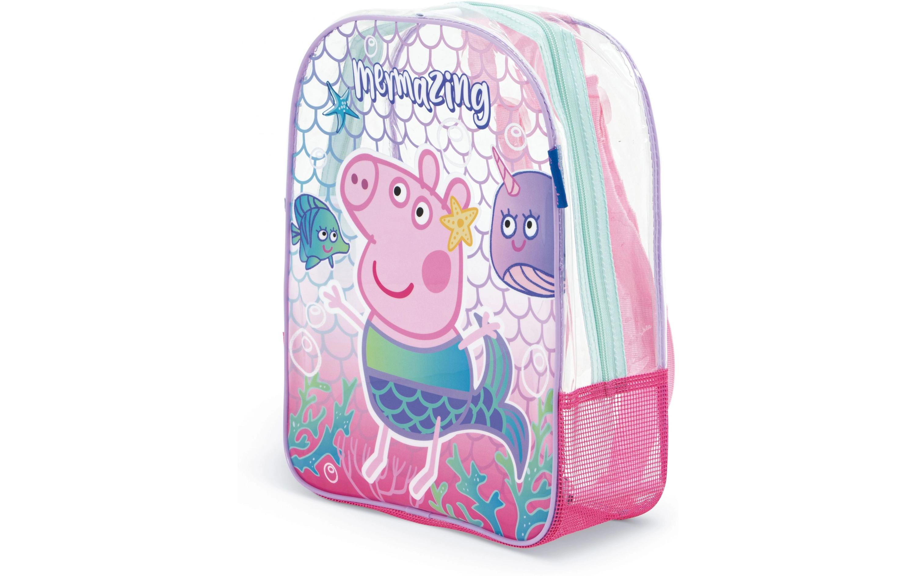 Rucksack Peppa Pig 31 x 25 x 23 cmTransparenter Strandrucksack