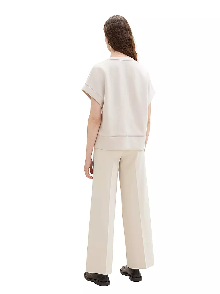 TOM TAILOR Hose Wide Leg LEA beige