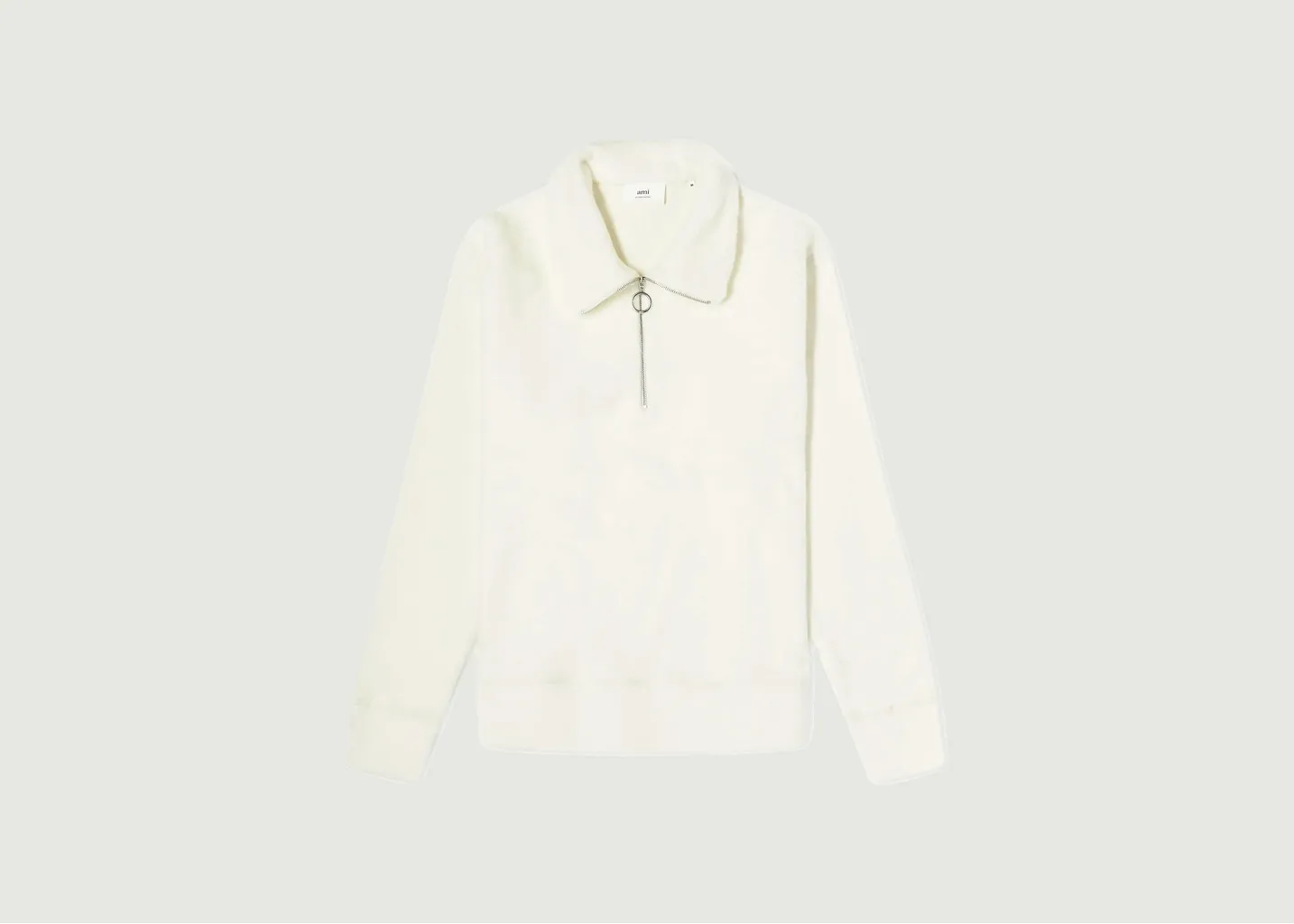 Pull col zippé AMI Paris