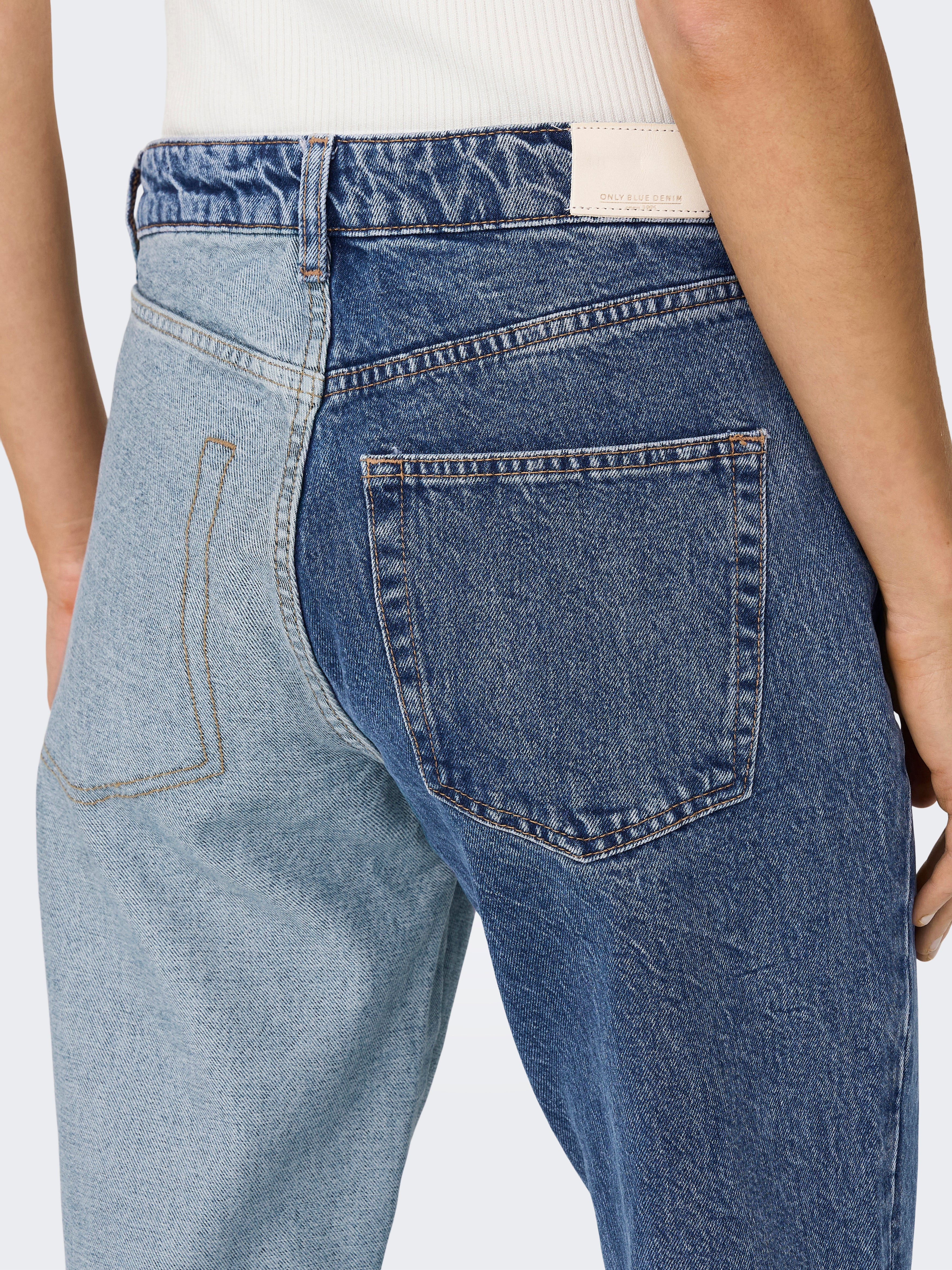 ONLLINDA Hohe Taille Hohe Taille Jeans Medium Blue Denim