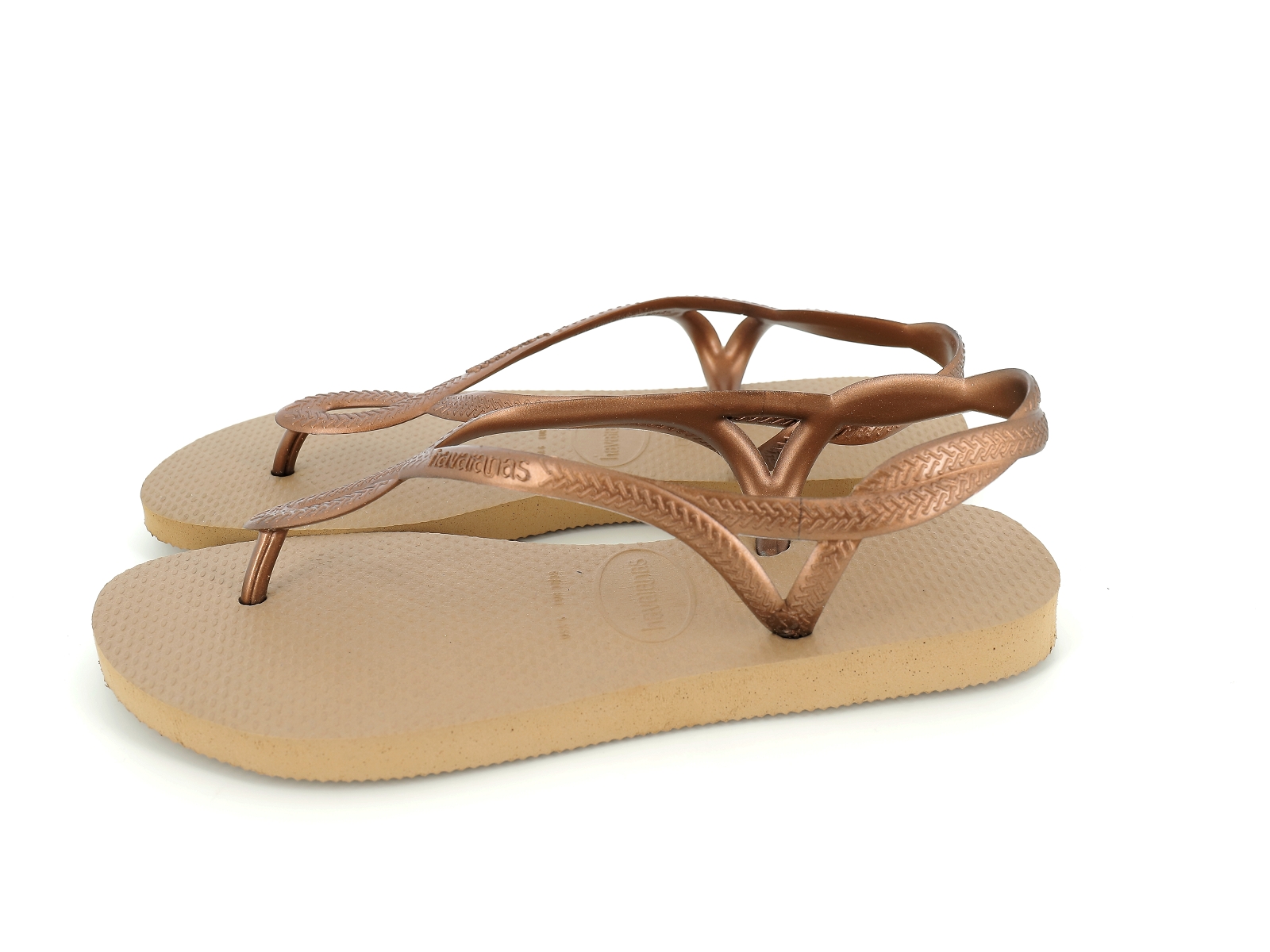 Havaianas-LUNA -  4129697 Plastique Or rose
