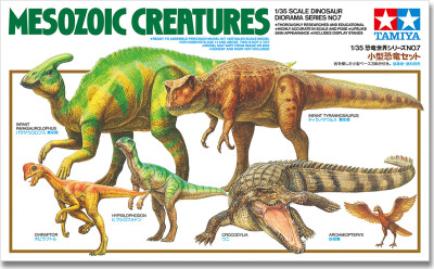 Tamiya - Mesozoic Creatures - Dinosaur Figurer - 1:35 - 60107