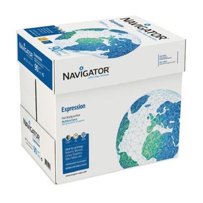Navigator Expression - Papier blanc - A4 (210 x 297 mm) - 90 g/m² - 2500 feuilles (carton de 5 ramettes)